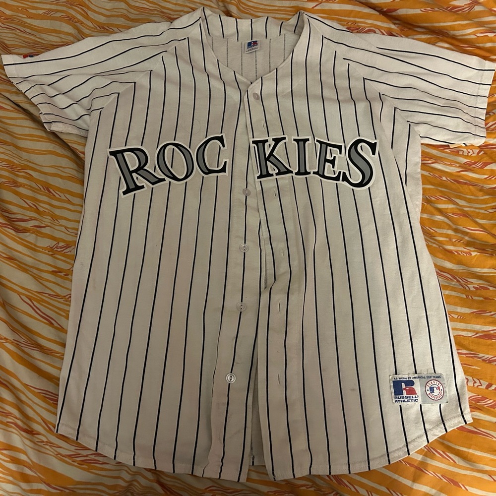 Vintage Russell Athletic Colorado Rockies Baseball Jersey - Sized “Men’s” Large